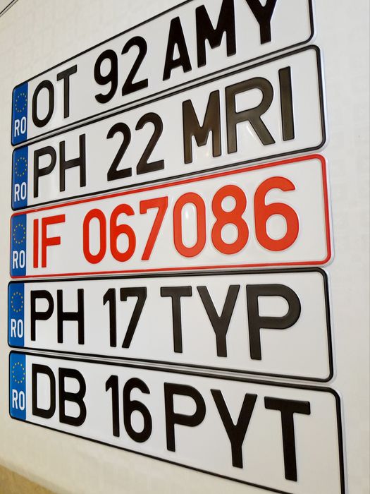 Placute auto numere auto personalizate ornamentale