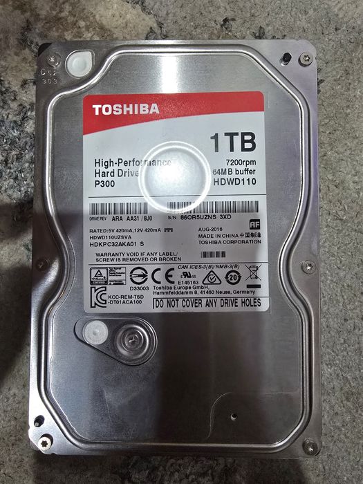 Жёсткий диск 1тб