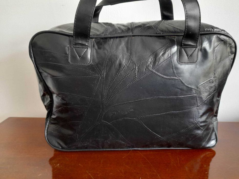 Geanta documente/laptop„UCB”  si geanta mica din piele