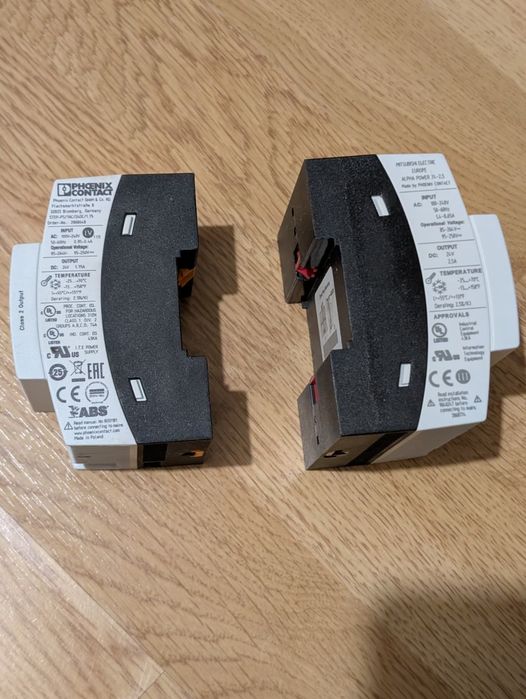 Surse de alimentare  24V  Phoenix Contact (1.75A) & Alpha Power (2.5A)