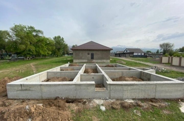 Заливка фундамент