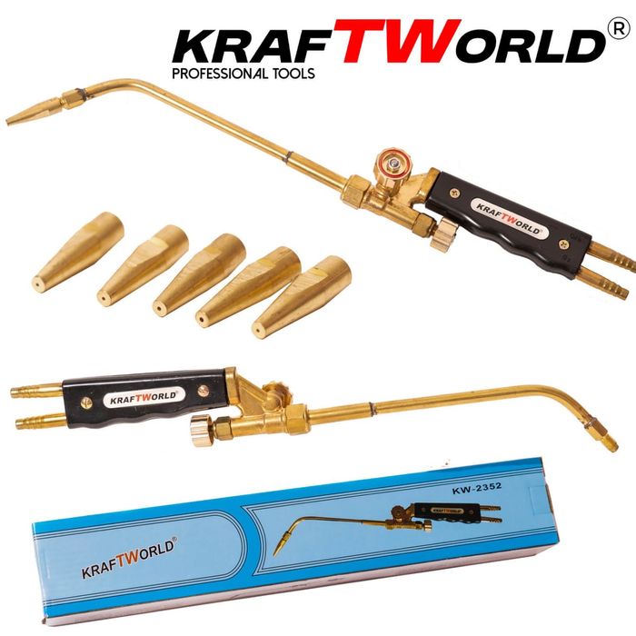 Оксижен Горелка 400mm – кислород + пропан, комплект дюзи 1-5