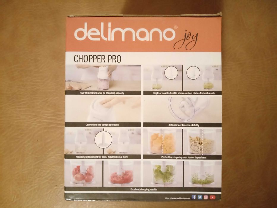 Tocator electric Delimano Joy Chopper Pro, nou, nefolosit, in cutie