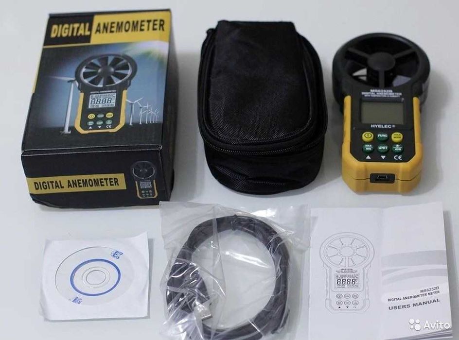 Цифровой анемометр MS6252B