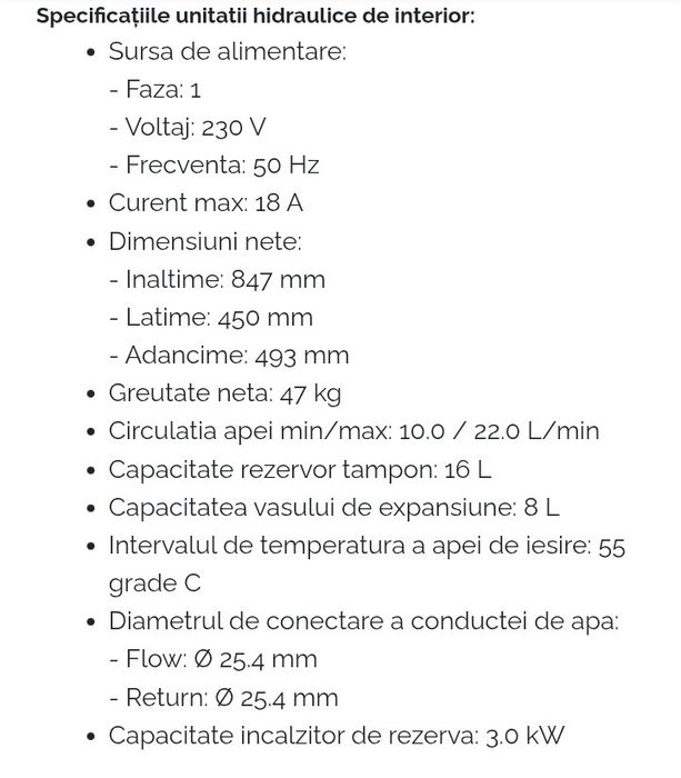 Pompa caldura split 7.5kW 230V R32 Fujitsu WSYA080ML3 - WOYA080KLT
Incalzire - Racire - Apa Calda Menajera