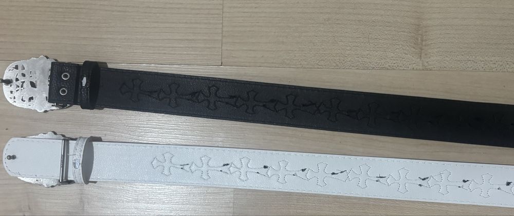 Curea Chrome Hearts Alb/Negru