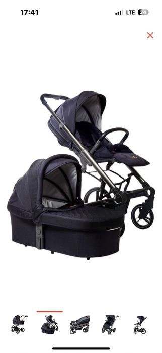 Коляска универсальная 2в1 Skillmax Icon, черно-синий