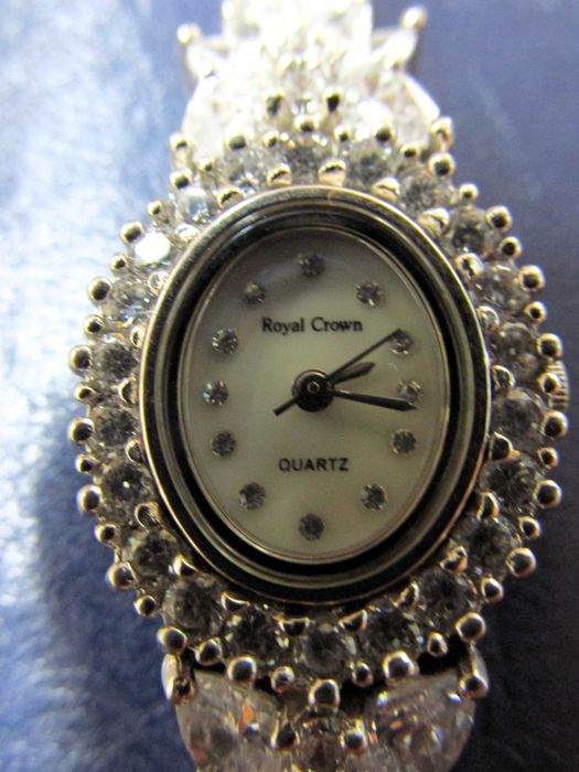 Дамски сребърен часовник royal crown