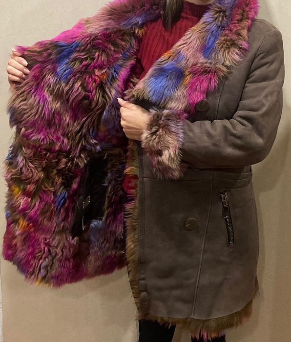 Дублёнка натуральная кожа и овчина