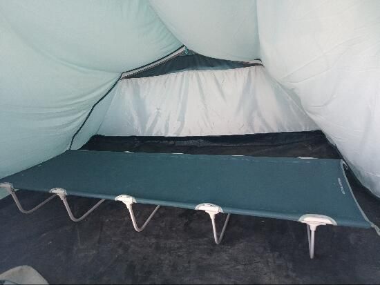 Pat camping Basic 60 cm 1 persoană - produs resigilat Decathlon