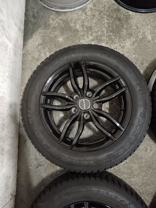 Set jante aliaj 5x114.3 et 38 cu anvelope iarna 205/60/16 kia Hyundai mazda Renault Dacia BYD Mitsubishi