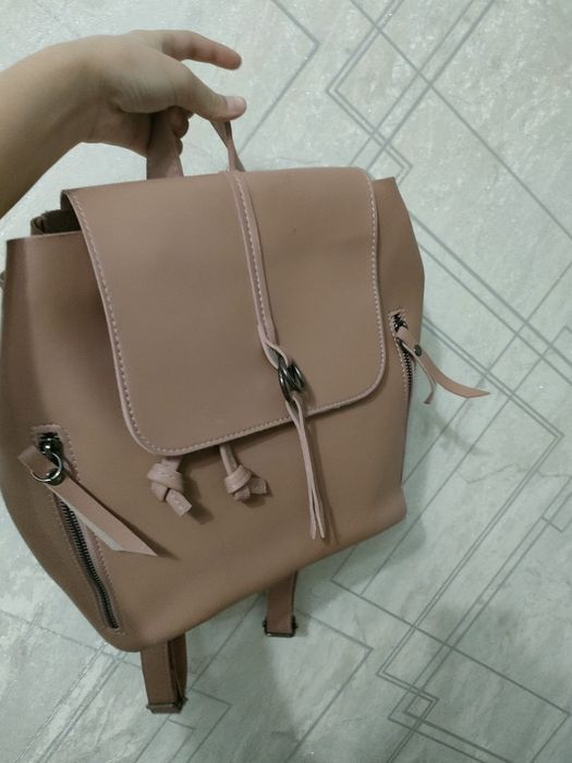 рюкзак кожаный, женский