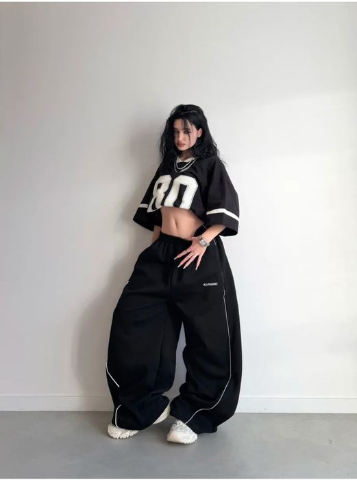 Брюки спортивные оверсайз Y2K