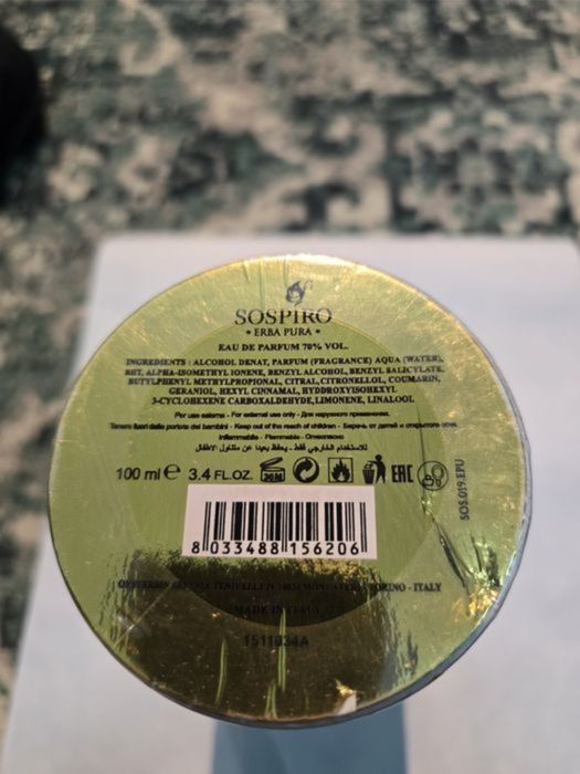 Parfum Sospiro Erba Pura NOU, SIGULAT