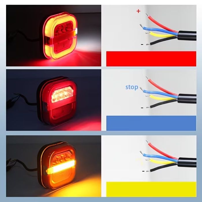 Stopuri Spate LED Premium cu Semnalizare Secvențială set 2 buc