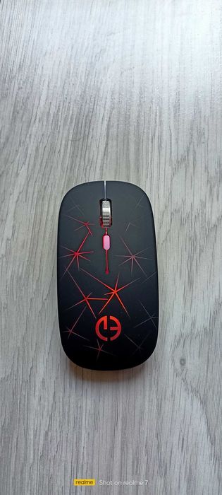 Безжична мишка с RGB подсветка слим
