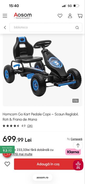 Cart copiii stare bună