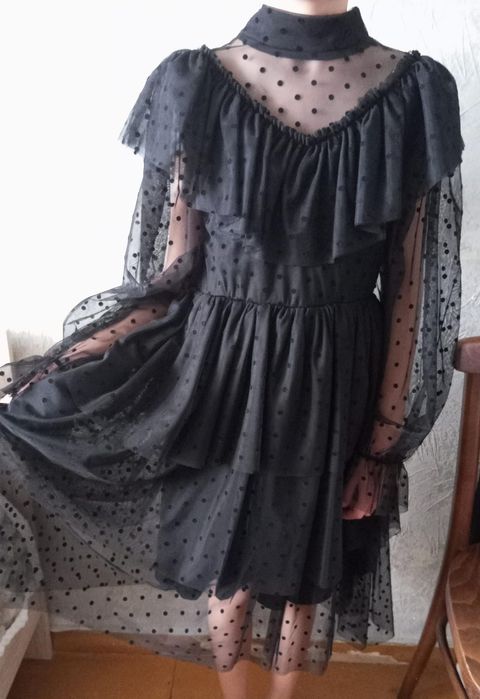 Детское платье чёрное