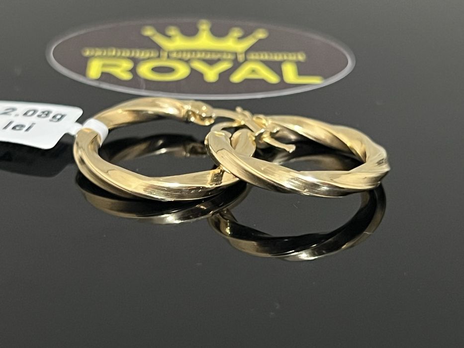 Bijuteria Royal CB : Cercei dama aur 14k 585  2,03 gr