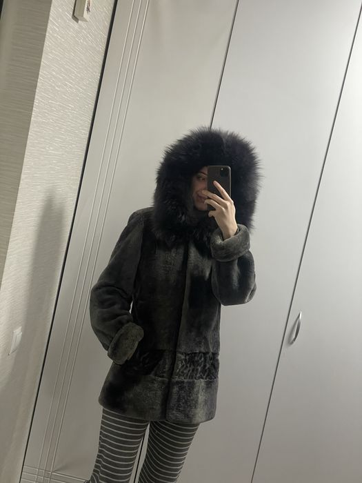 Шуба мутон натуральная