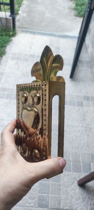 Старинен държач за голяма кибритена кутия