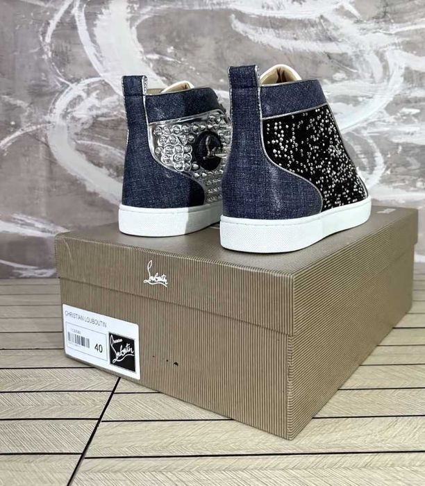 Vand Christian Louboutin blue and white. Marimi de la 39 la 45