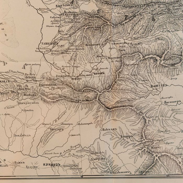 Карта Туркестанской области