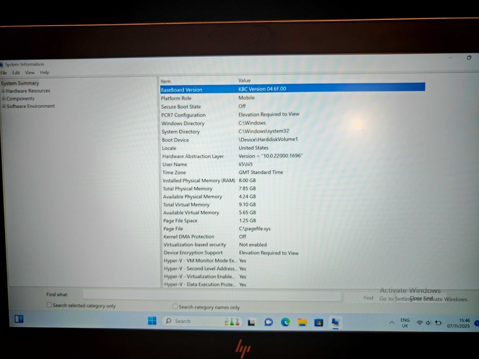 Laptop HO ElieBook 840 G5 - I5 - 8Gb RAM