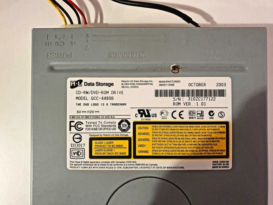 Unitate CD-RW / DVD-ROM internă HL-DT-ST GCC-4480B, funcțională