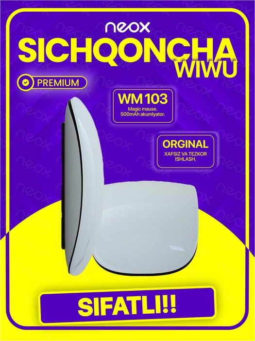 Wiwu Magic Mouse WM-103 — Sensorli, jim simsiz sichqoncha