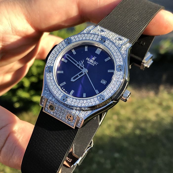 ceas hb big bang blue dial 33,mm lady