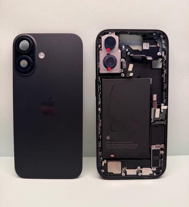 Carcasa originala iPhone 16 Black Negru camera baterie sticla rama
