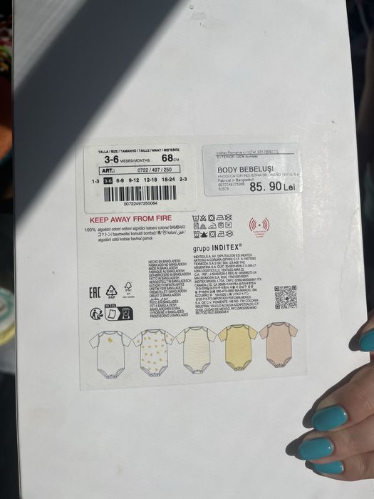 Set body-uri zara marime 68