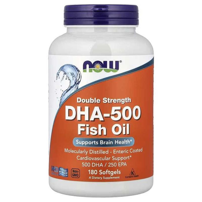 NOW Foods DHA-500 DHA-1000 omega