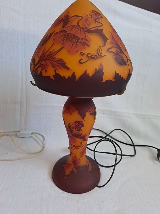 veioza Galle inaltime 46 - 52 cm rara de colectie