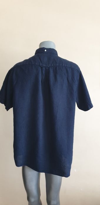 Gant 100% Len / Regular  Fit Mens Size L ОРИГИНАЛ! Мъжка Ленена Риза!
