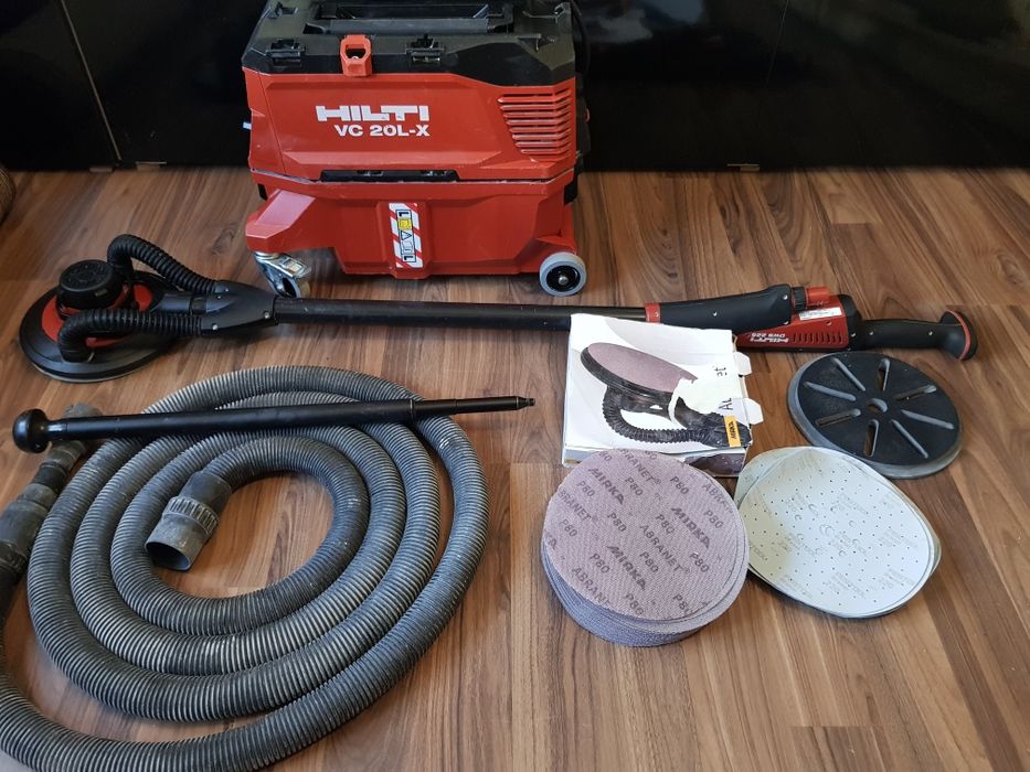 Girafă Hilti DWS 225 si aspirator Hilti VC 20 L-X cu autoscturare