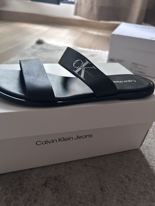 Кожени чехли Calvin Klein Jeans – Обувани веднъж