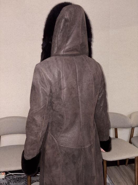 Дубленка удлененная  на 42-44р
