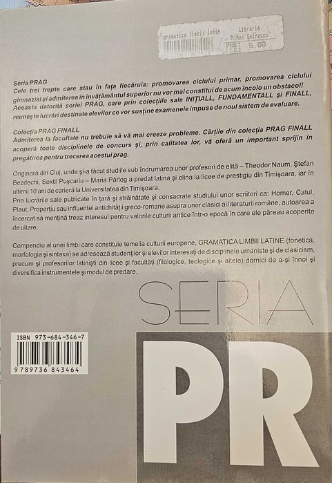 Pachet Limba Latina - Gramatica (M. Parlog) + Dictionar Expresii (V. Matei)
