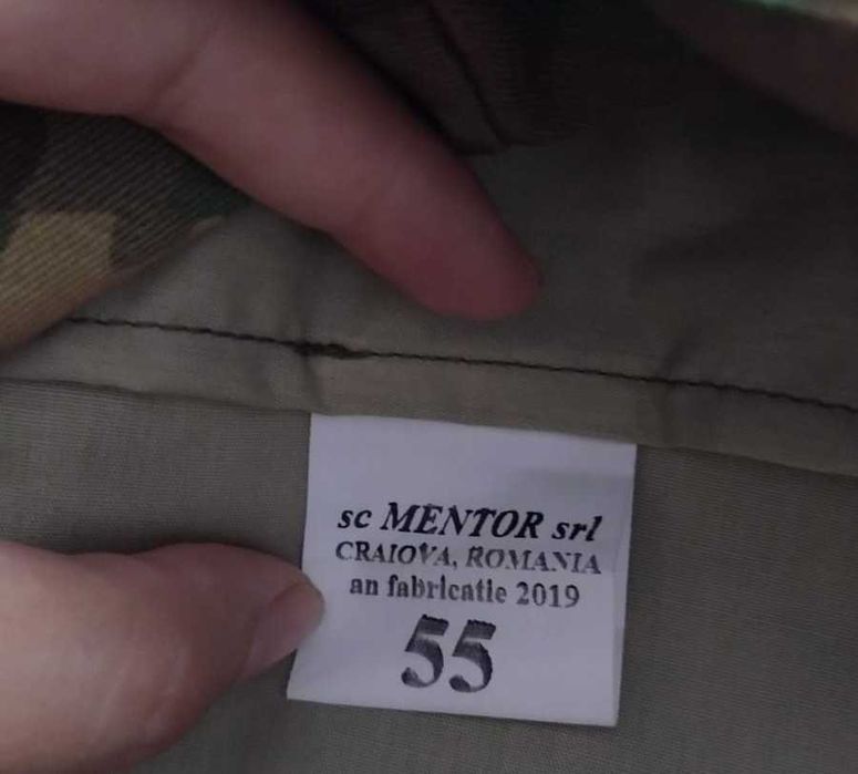 Capela / sapca militara camuflaj combat, MENTOR , marimea 55