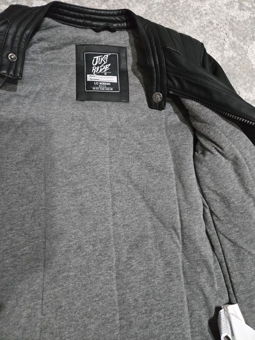 Детско топло кожено яке