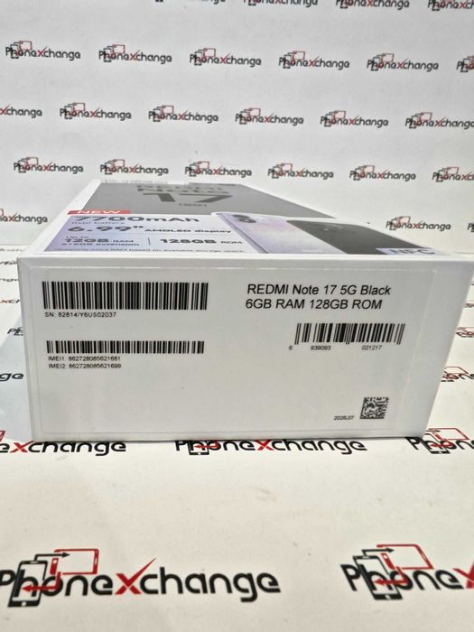 Redmi Note 17 5G Black 128/6GB NOU 52946