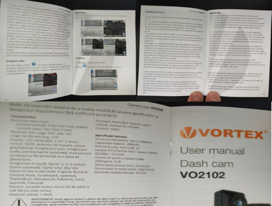 Camera noua, FullHD, cu 3 canale - 1080p, suporta card 128 Gb !