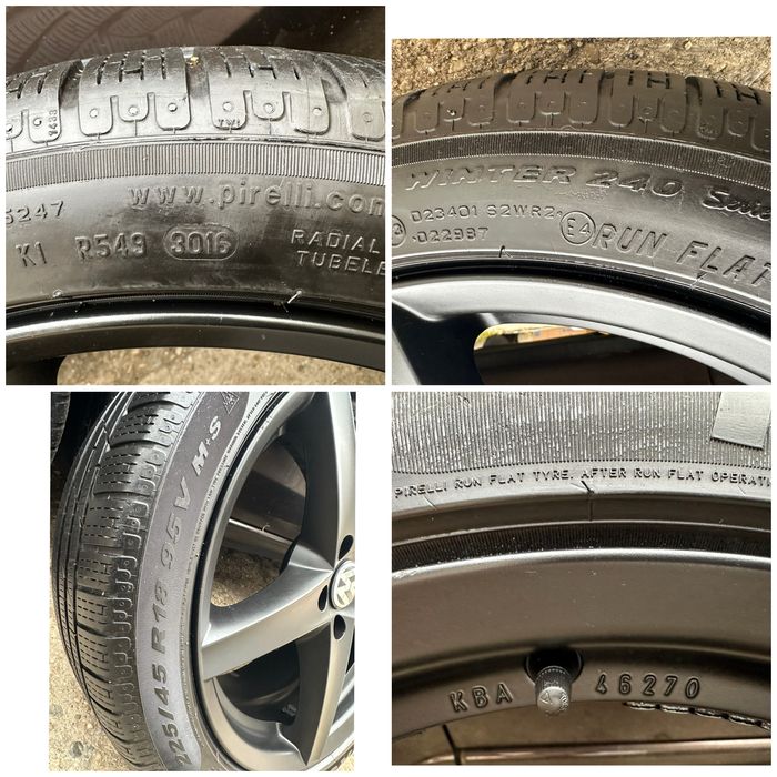 Roti Iarna 18”VW-225/45/18/Pirelli-RunFlat-Passat-Octavia/Touran/Jetta