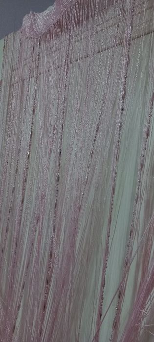 Тюль с бусинками