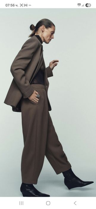 Zara нов панталон с блейзър