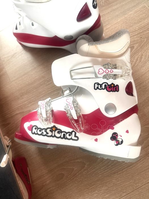 Детски ски 130 см и ски обувки 22.5