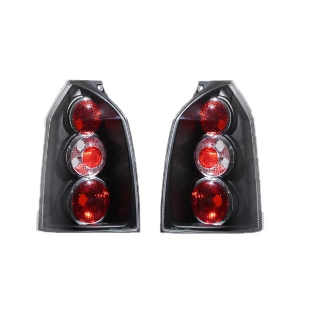 Set stopuri tuning Hyundai TUCSON (JM), 06.2004-10.2009, stanga+dreapta, negru, transparent; fara soclu bec ;