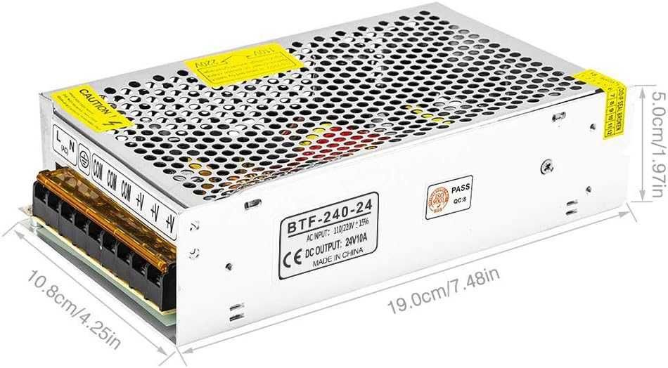 Импулсно захранване BTF-250-24 24V 10A за LED ленти, CCTV  и други 24V